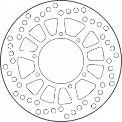 Преден спирачен диск MOTO-MASTER BRAKE DISC VINT FRONT YAMAHA DT 125 RE 02-06