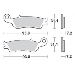 Спирачни накладки MOTO-MASTER BRAKE PAD SINTER RACE MX FANTIC XE 125 23