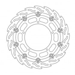 Спирачен диск MOTO-MASTER BRAKE ROTOR FLOAT FLAME RACE YAMAHA YZF-R1 1000 14