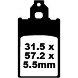 Накладки за мотор EBC SFA ORG SCOOTER SFA116 Накладки за мотор EBC SFA ORG SCOOTER SFA116