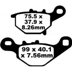 Накладки EBC CARBON TT DIRT FA401TT