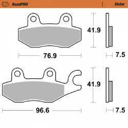 Спирачни накладки MOTO-MASTER BRAKE PAD SINTER KAWASAKI Z 400 ABS 23 Спирачни накладки MOTO-MASTER BRAKE PAD SINTER KAWASAKI Z 400 ABS 23