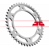 Задно зъбчато колело JT Steel REAR SPROCKET 530 44T Silver
