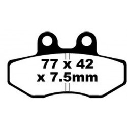 Накладки за мотор EBC FA SER ORGANIC FA167