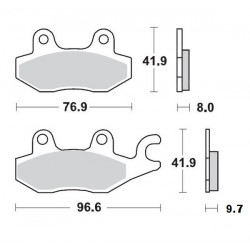 Спирачни накладки MOTO-MASTER BRAKE PAD CERAMIC MZ	RT 125 08