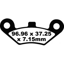 Накладки EBC CARBON TT DIRT FA453TT Накладки EBC CARBON TT DIRT FA453TT