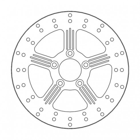 Спирачен диск MOTO-MASTER BRAKE ROTOR FIX ROUND L/R Harley Davidson FXLRS 1923 ABS 22-23 Спирачен диск MOTO-MASTER BRAKE ROTOR FIX ROUND L/R Harley Davidson FXLRS 1923 ABS 22-23