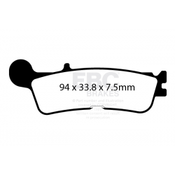 Накладки EBC TT Sport Carbon Fusion Brake Pads FANTIC/YAMAHA