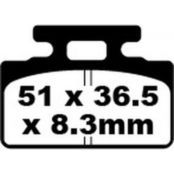 Накладки за мотор EBC SFA ORG SCOOTER SFA151 Накладки за мотор EBC SFA ORG SCOOTER SFA151