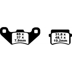 Накладки EBC CARBON TT DIRT FA416TT