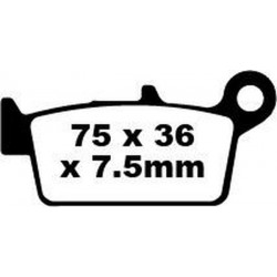 Накладки за мотор EBC HH SINT SCOOTER SFA131/2HH