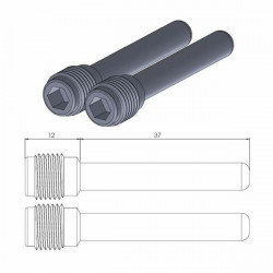 Щифтове за спирачни накладки MOTO-MASTER BRAKE CALIPER PIN SUZUKI LT-F 250 2X4 12-14 Щифтове за спирачни накладки MOTO-MASTER BRAKE CALIPER PIN SUZUKI LT-F 250 2X4 12-14