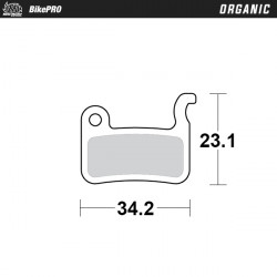 Спирачни накладки MOTO-MASTER Organic Brake Pad Shimano/Deore