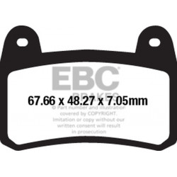 Накладки за мотор EBC SINTERED HH FA658HH Накладки за мотор EBC SINTERED HH FA658HH