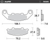 Спирачни накладки MOTO-MASTER BRAKE PAD CERAMIC KAWASAKI GPZ 500 S 03