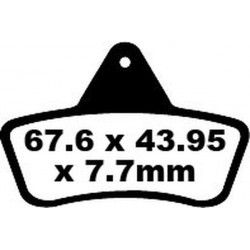 Накладки EBC TT Sport Carbon Fusion Brake Pads Artic Cat 250-500 / H1 650 4x4