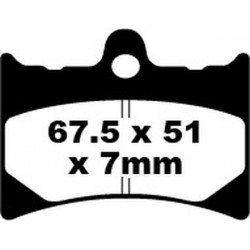 Накладки за мотор EBC FA SER ORGANIC FA126