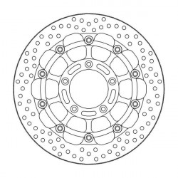 Спирачен диск MOTO-MASTER BRAKE ROTOR FLOAT ROUND RACE MV AGUSTA BRUTALE 1090 R 12-16