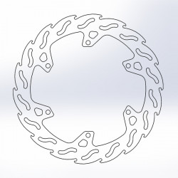 Спирачен диск MOTO-MASTER BRAKE ROTOR FIX FLAME YAMAHA MT-125 ABS 22-23 Спирачен диск MOTO-MASTER BRAKE ROTOR FIX FLAME YAMAHA MT-125 ABS 22-23