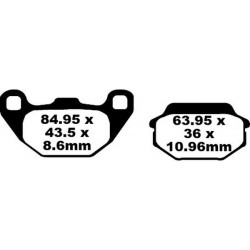 Накладки за мотор EBC SFA ORG SCOOTER SFA305