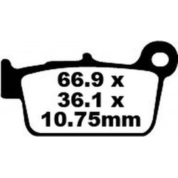 Накладки EBC TT Sport Carbon Fusion Brake Pads APRILIA/FANTIC/GASGAS/KAW/SUZ/TMRacing