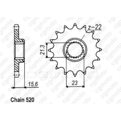 Комплект верига и пиньони REGINA YAMAHA XTZ750 SUPTENERE 89-98