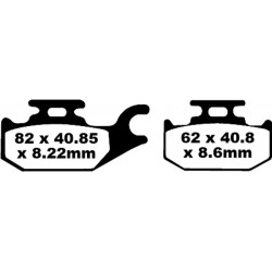 Накладки EBC CARBON TT DIRT FA413TT