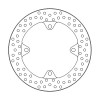 Заден спирачен диск MOTO-MASTER BRAKE DISC HALO HONDA X-ADV 750 ABS 23