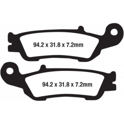 Накладки за мотор EBC EPFA SIN EXT PRO EPFA450HH