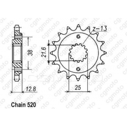 Комплект верига и пиньони REGINA KAWASAKI KLX650R 93-98 Комплект верига и пиньони REGINA KAWASAKI KLX650R 93-98