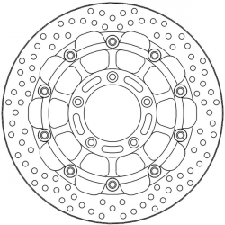 Преден спирачен диск MOTO-MASTER BRAKE DISC FLOAT HALO PRO MV AGUSTA RUSH 1000 ABS 23