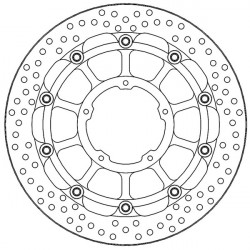 Преден спирачен диск MOTO-MASTER BRAKE DISC FRONT HALO L/R HONDA CBR 1000 RR-R ABS