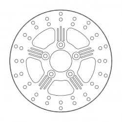 Спирачен диск MOTO-MASTER BRAKE ROTOR FIX ROUND L/R Harley Davidson XL 883 N 22