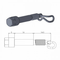 Щифтове за спирачни накладки MOTO-MASTER BRAKE CALIPER PIN HUSQVARNA TC 50 23 Щифтове за спирачни накладки MOTO-MASTER BRAKE CALIPER PIN HUSQVARNA TC 50 23