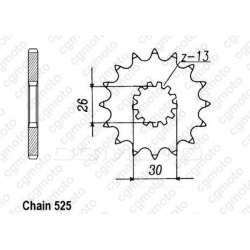 Комплект верига и пиньони REGINA TRIUMPH THRUXTON 865 04-08