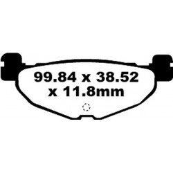 Накладки за мотор EBC SFA ORG SCOOTER SFA408 Накладки за мотор EBC SFA ORG SCOOTER SFA408