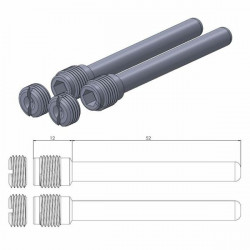 Щифтове за спирачни накладки MOTO-MASTER BRAKE CALIPER PIN KAWASAKI KLE 300 ABS 16-20 Щифтове за спирачни накладки MOTO-MASTER BRAKE CALIPER PIN KAWASAKI KLE 300 ABS 16-20