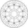 Преден спирачен диск MOTO-MASTER BRAKE DISC FRONT HALO L/R DUCATI MULTISTRADA V4 1200 ABS 23