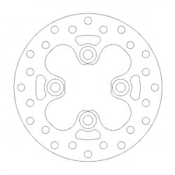 Спирачен диск MOTO-MASTER FRONT DISC ROUND KAWASAKI KFX 450 R 2x4