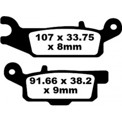 Накладки EBC CARBON TT DIRT FA446TT