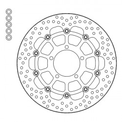 Спирачен диск MOTO-MASTER BRAKE ROTOR FLOAT ROUND TRIUMPH BONNEVILLE 900 T100 ABS