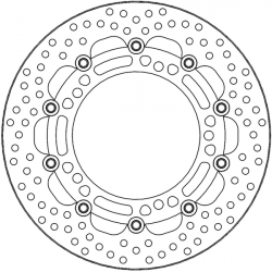 Спирачен диск MOTO-MASTER BRAKE ROTOR ROUND 5.5MM NINJA 650 ABS