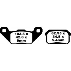 Накладки EBC CARBON TT DIRT FA431TT Накладки EBC CARBON TT DIRT FA431TT