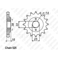 Комплект верига и пиньони REGINA DUCATI 999/S-R 03-06