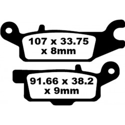 Накладки EBC CARBON TT DIRT FA445TT
