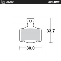 Спирачни накладки MOTO-MASTER BRAKE PAD ORGANIC z