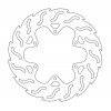 Спирачен диск MOTO-MASTER BRAKE ROTOR FIX FLAME LEFT PIAGGIO MP3 400 ABS 23
