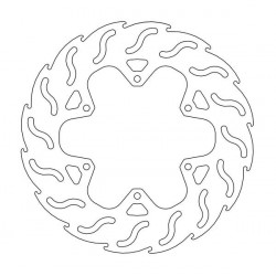 Спирачен диск MOTO-MASTER BRAKE ROTOR FIX FLAME LEFT PIAGGIO MP3 400 ABS 23 Спирачен диск MOTO-MASTER BRAKE ROTOR FIX FLAME LEFT PIAGGIO MP3 400 ABS 23