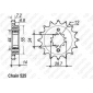 Комплект верига и пиньони REGINA HONDA XRV750 AFR 94-03 thumb