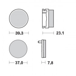 Спирачни накладки MOTO-MASTER MM BRAKEPAD YAMAHA YFS 200